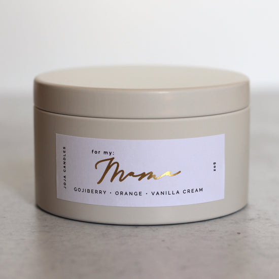 Mama | gojiberry | tin coconut soy candle
